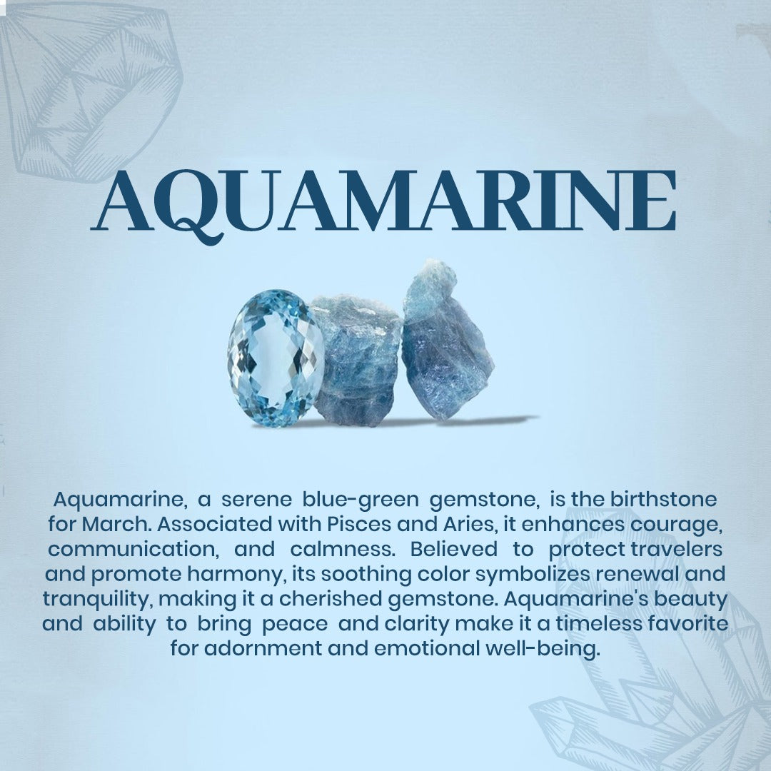 Raw Aquamarine Drop Earrings in 925 Sterling Silver